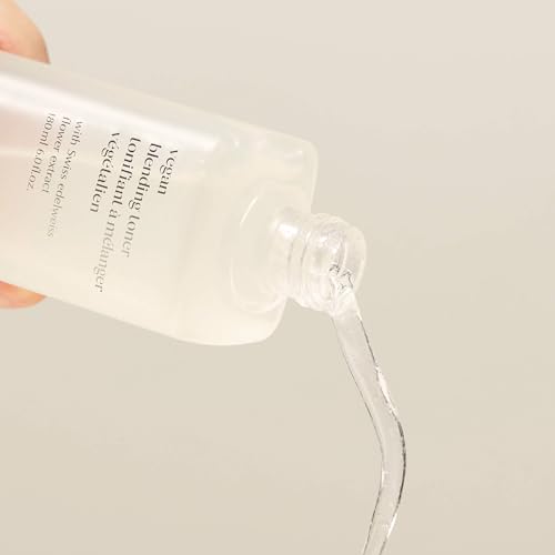 THE FACE SHOP The Therapy Vegan Blending Toner | Organic Vegan Soothing Face Toner | Elasticity Improvement & Deeply Hydrating | Eco-Friendly,6.09 fl. Oz,K-Beauty