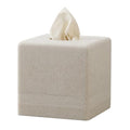 Resin Tissue Box Cover - Square Cube Holder for Home & Office