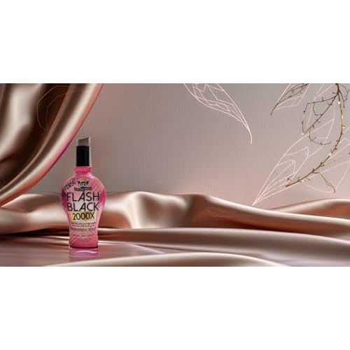 European Gold Flash Black 2000X Indoor Tanning Lotion with Advanced Time-Release DHA Bronzers, Skin Conditioning Complex, and Ultra-Dark Color Enhancers ? 12 oz Bottle