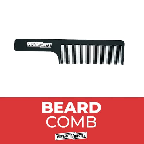 #EverydayHustle Beard Comb for men | Durable comb designed for beard styling and detangling | 9inch sturdy comb for beard care | For personal and professional barber use