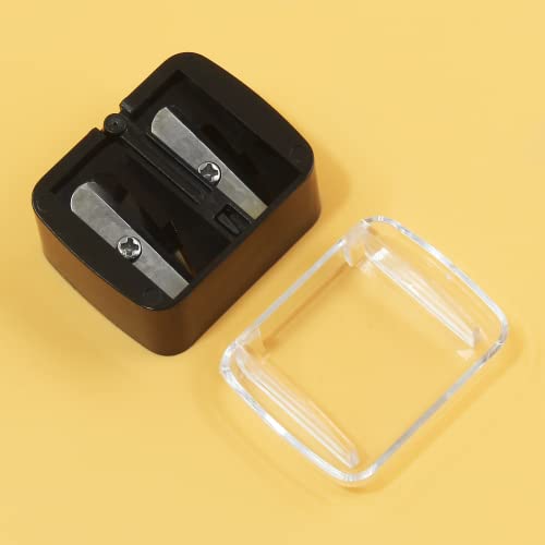 BokWin Dual Hole Cosmetic Pencil Sharpener 5-Pack for Eyeliner & Lip Liner
