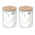 100% Pure Organic Cotton Balls - 250 Count Set with 2 Storage Holders