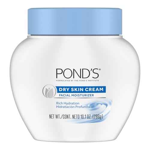 POND'S Dry Skin Cream, Face Moisturizer for Women, Daily Skin Care Facial Moisturizer Cream for Dry Skin 10.1 oz 3 Pack