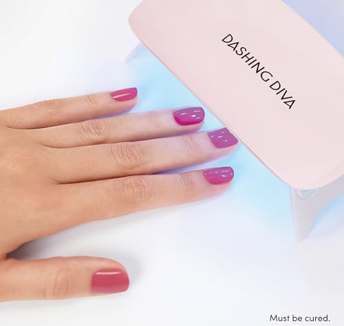 Dashing Diva Glaze Gel Nail Starter Kit - Daikon (32 Strips & Mini LED Lamp)