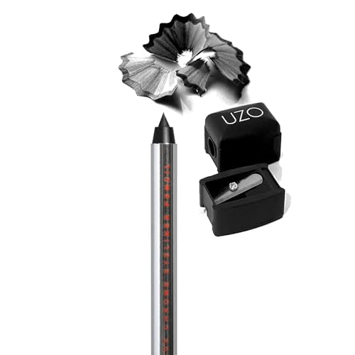 Makeup Pencil Sharpener - Precise Eyeliner, Lip & Brow Sharpener with Stainless Steel Blade