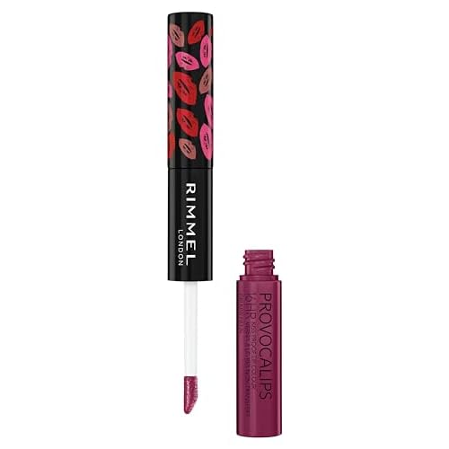 Rimmel London Provocalips 16hr Kiss-Proof Lip Color Bundle - 230 Kiss Fatal & 005 Just Teasing, 14 fl.oz. Each