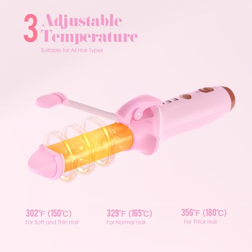 Cordless 2-in-1 Curling Iron & Straightener - 1 Inch Mini Travel Hair Styler
