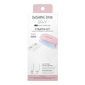 Dashing Diva Glaze Gel Nail Starter Kit - Daikon (32 Strips & Mini LED Lamp)