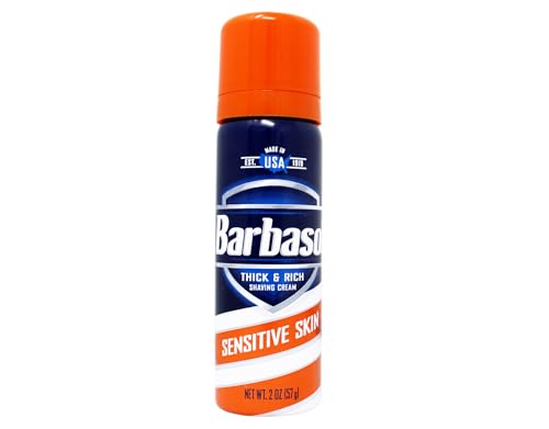 Barbasol Shave Cream Sensitive Skin Travel size 2 oz (Pack of 36)