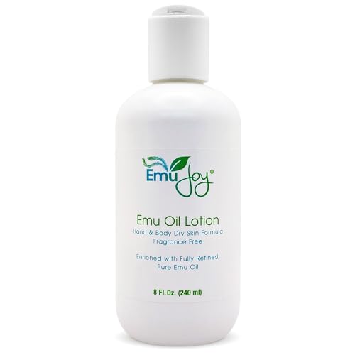 Emu Oil Infused Hand Lotion ? Deep Moisturizing Cream for Dry & Cracked Hands Skin Relief ? Perfect for Women, Men, and Travel | Natural Lotion with Shea Butter and Natural Oils - 8 oz