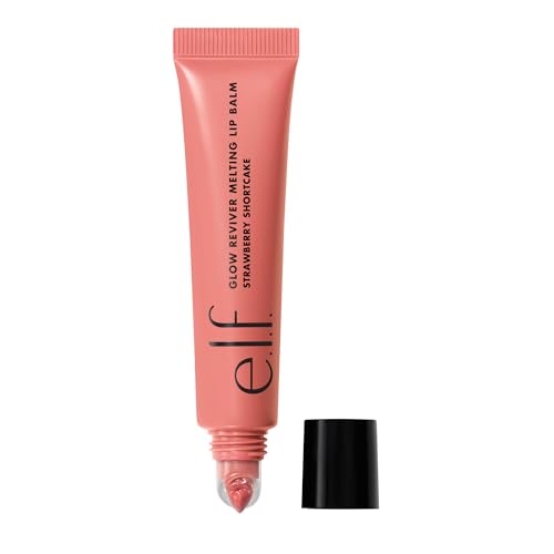 e.l.f. Glow Reviver Melting Lip Balm - Hydrating Tinted Lip Balm, Strawberry Shortcake