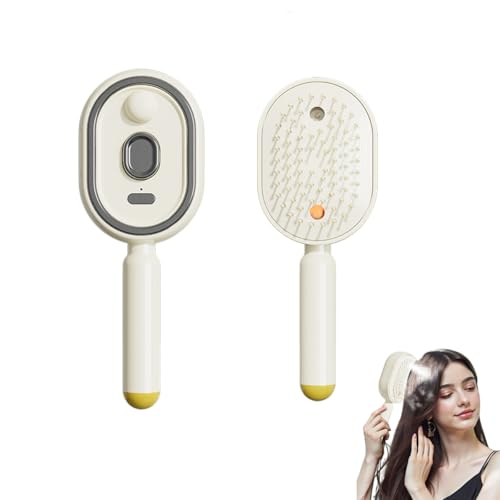 Electric Steam Detangling Brush – Rechargeable Misting Comb for Smooth Hair