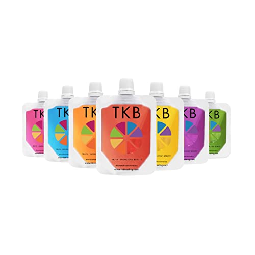 TKB Jelly Gloss (Flexagel) Kit| Lip Gloss Base for DIY Lip Gloss| Ready-To-Formulate| Moisturizing, High Shine, Fruity Scent, Vegan, Gluten and Cruelty free| Made in USA. (1 oz (Pack of 7))