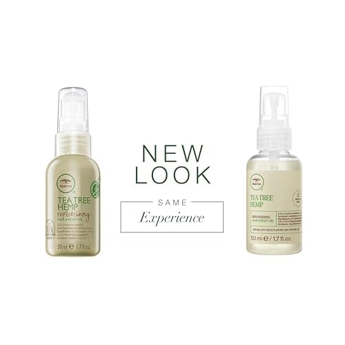 Tea Tree Hemp Replenishing Hair & Body Oil, 2-in-1 Moisture Balance, For All Hair Types, 1.7 fl. oz.