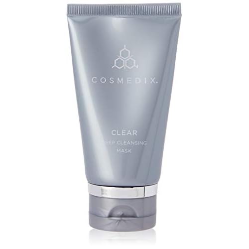 COSMEDIX Exfoliating Face Mask - Deep Cleansing & Detoxifying Facial Mask for Daily Impurities, Oil, Dirt, Dead Skin & Residue - Gentle for Sensitive Skin with Activated Charcoal & Kaolin Clay