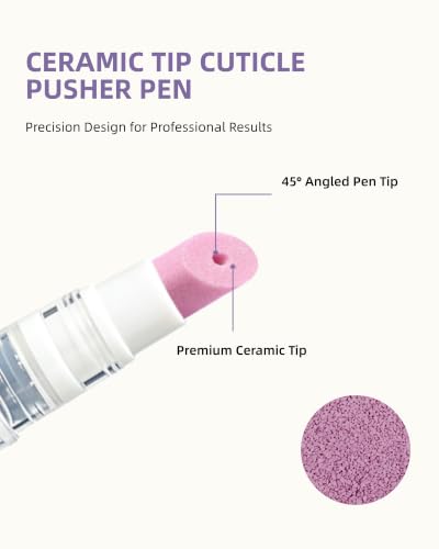 SnypeeLab 4-in-1 Cuticle Remover Pen with Push, Buff & Moisturize