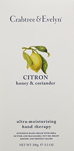 Crabtree & Evelyn Ultra-Moisturising Hand Therapy, Citron, Honey and Coriander, 3.5 oz