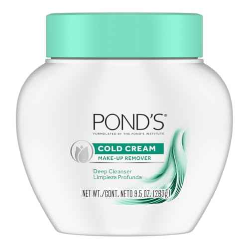 POND'S Cold Face Cream, Skin Care Facial Cleanser for All Skin Types, Deep Moisturizing Face Wash & Makeup Remover, 9.5 oz, 3 Pack