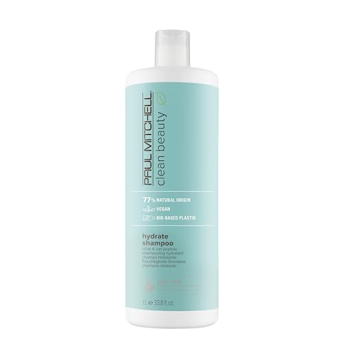 Paul Mitchell Clean Beauty Hydrate Shampoo, Replenishes Hair, Adds Moisture, For Dry Hair