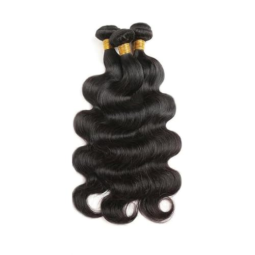 Peruvian Virgin Body Wave Human Hair Bundles 28-32 Inch Natural Black 3 Pack