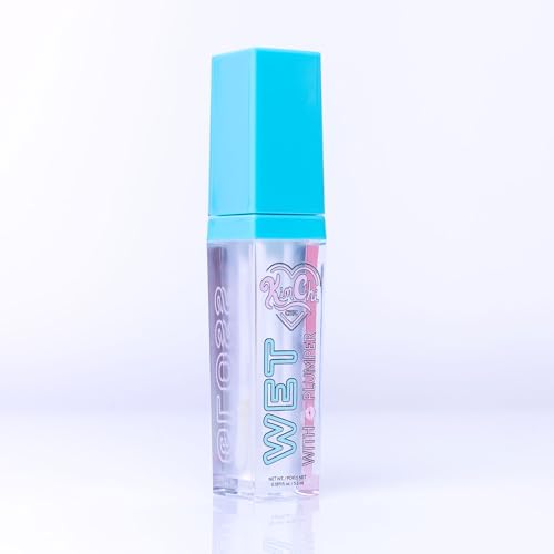 KimChiChic Beauty High Shine Wet Gloss Lip Plumping Lip Gloss, High Shine, Non-Sticky, Super Lightweight and Vegan Lip Gloss, Clear, 01 Manhattan, 5.6ml