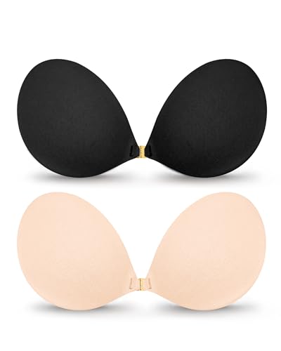 Falorda Sticky Adhesive Strapless Invisible Bra Reusable