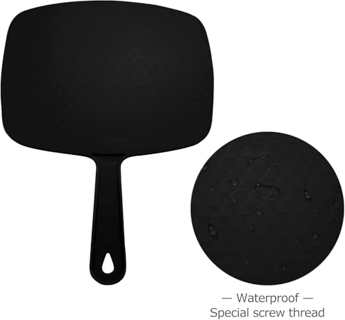 Handheld Mirror with Hanging Hole, 10.4" x 7.4" (2-Pack)