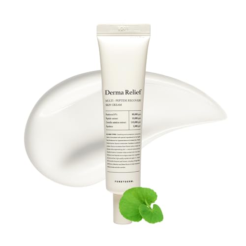 FORETDERM Peptide Face Cream with EGF & CICA - Sensitive Skin Moisturizer
