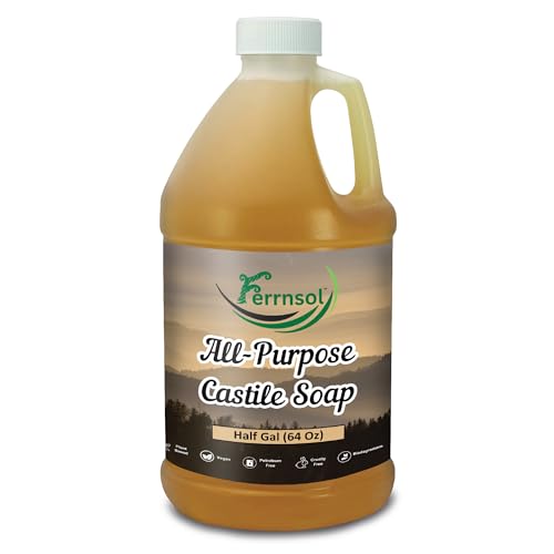 AP Castile Liquid Soap (1/2-gallon) ? Unscented, Fragrance-Free, Refill ? Natural Multi-Purpose Soap for Home, Hands, and More ? Gentle, Non-Toxic Formula ? 64oz, Made in USA