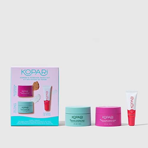 Kopari Forever Faves Bundle - Coconut Melt, Scrub & Lip Gloss