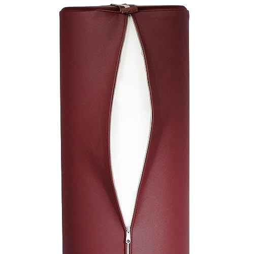 Master Massage Large 9"x26' Full Round Bolster Pillow Cushion for Massage Table ,Burgundy