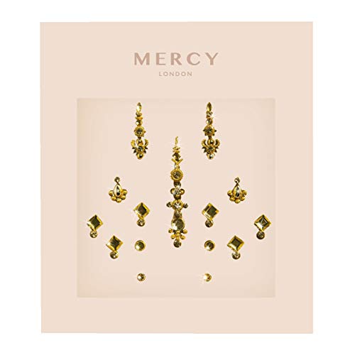 Gold Crystal Bindi Face Jewels Multipack