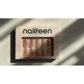 GelTech¢â Press-On Nails - "Champagne Problems" | Nude Glitter Ombre Tip | Medium Almond, Soft Gel Nails | 30 Nails in 15 Sizes