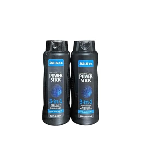 White Rain for Men 3 in 1 Shampoo/Conditioner/Body Wash Cool Ocean Wave - 15 oz, Pack of 2