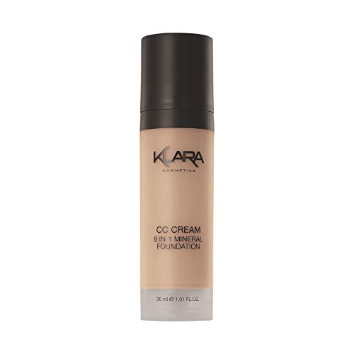 Klara Cosmetics CC Cream Foundation Medium long lasting poreless built-in primer with sun protection