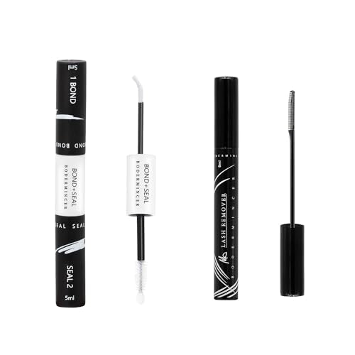 Bodermincer 120 Clusters 10mm+12mm/12mm+14mm/14mm+16mm Mixed Wide Cluster False Eyelash Individual Cluster EyeLashes Grafting Fake False Eyelashes Eyelash Extension (Bond&Seal+Remover+Tweezers)