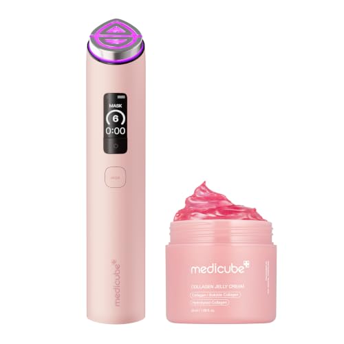 Medicube Firm & Glow Device Duo with Collagen Jelly Cream, Anti-Aging Skin Care Tool