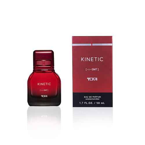 TUMI KINETIC [--:-- GMT] - Liquid Perfume Fragrance for Men - Masculine & Spicy Cologne with Smoky & Woody Notes - 1.7 oz
