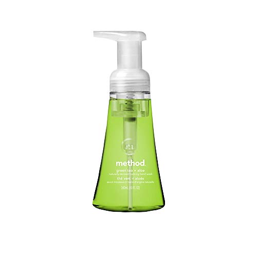 Method Foaming Hand Soap, Green Tea + Aloe, 10 oz, 1 pack, Packaging May Vary