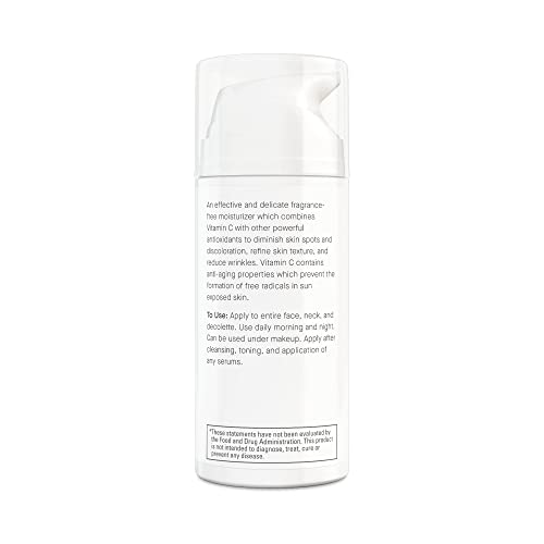 Antioxidant C Moisturizer - Revitalizing Vitamin Lotion w/Vitamin E Oil & Jojoba Oil ? Vitamin Face Moisturizer For Fine Lines & Wrinkles - Suitable For All Skin Types