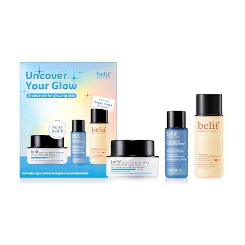 belif Uncover Your Glow Set?, Aqua Bomb Daily Face Moisturizer, Niacinamide Vitamin C Golden Glow Serum, Aqua Bomb Hydrating Toner - Hyaluronic Acid, For All Skin Types, Korean Skin Care