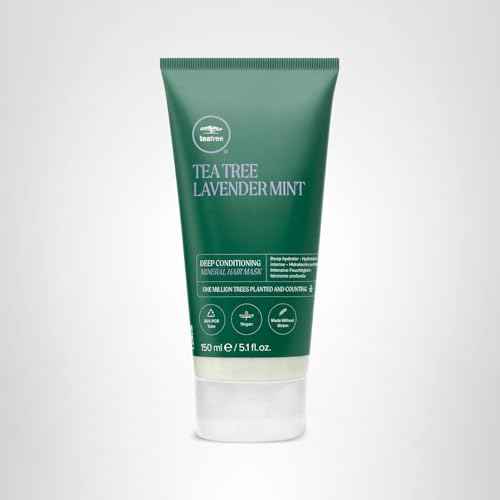 Tea Tree Lavender Mint Deep Conditioning Mineral Hair Mask, Hydrates + Strengthens, For Coarse + Dry Hair, 5.1 fl. oz.
