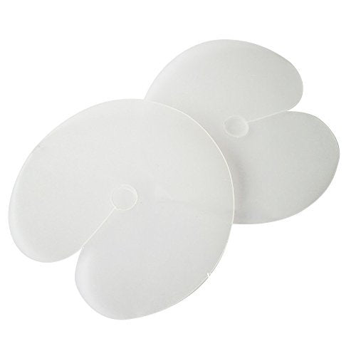 25 Pieces Heat Shield Guards for Hair Extension Bonding, Round Circular and Single Hole, Clear Fusion Glue Protector Templates