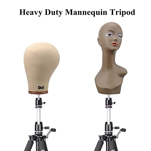63" Heavy Duty Wig Stand Tripod with Travel Bag