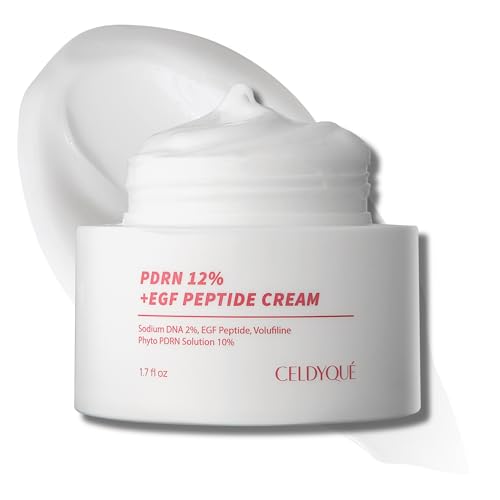 PDRN 120,000 ppm EGF Peptide Cream ? Volufiline & Salmon DNA + 12% Phyto PDRN ? Post Microneedling Aftercare Anti-Aging Face Cream w/Niacinamide & Hyaluronic Acid 1.7 oz