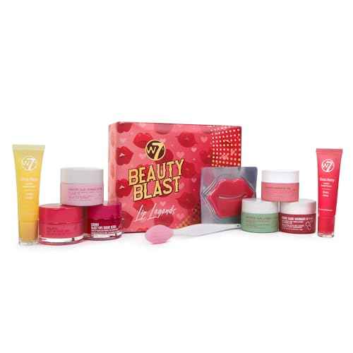 W7 Beauty Blast Lip Legends Sweet Dreams Gift Set - Lip Masks, Scrubs, Balms and More ? Exclusive W7 Sweet Dreams Flavors Included