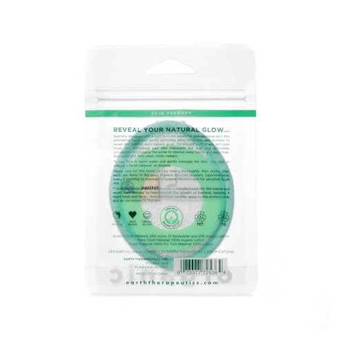 Earth Therapeutics Organic Cotton Exfoliating Facial Pad