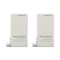 KEVIN.MURPHY SMOOTH.AGAIN WASH - Frizz Control Shampoo - For Thick, Coarse & Unruly Hair - Moisturising Shampoo for Hair Hydration - Sulphate & Paraben Free - 250 mL / 8.4 fl oz (Pack of 2)
