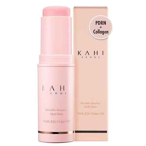 KAHI Wrinkle Bounce Multi Balm Stick | PDRN Collagen Wrinkle Stick | Korean Skin Care |All-in-One Hydrating Lip Balm Eye Cream Neck Cream Make Up Base & Face Mist Moisture Balm