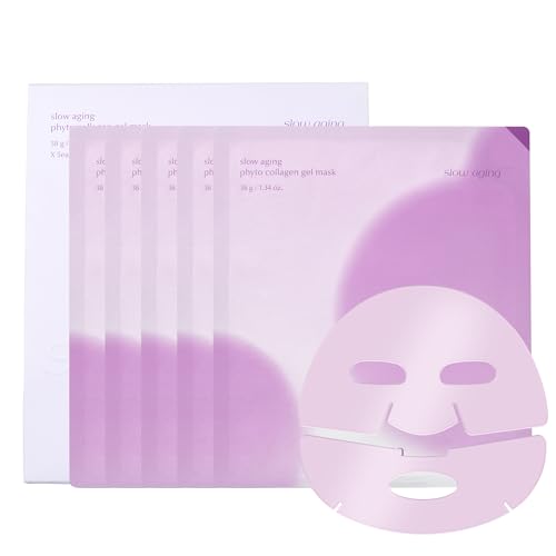 Slow Aging Phyto Collagen Gel Mask, Collagen, Overnight Hydrogel Mask, 4+1 Pack